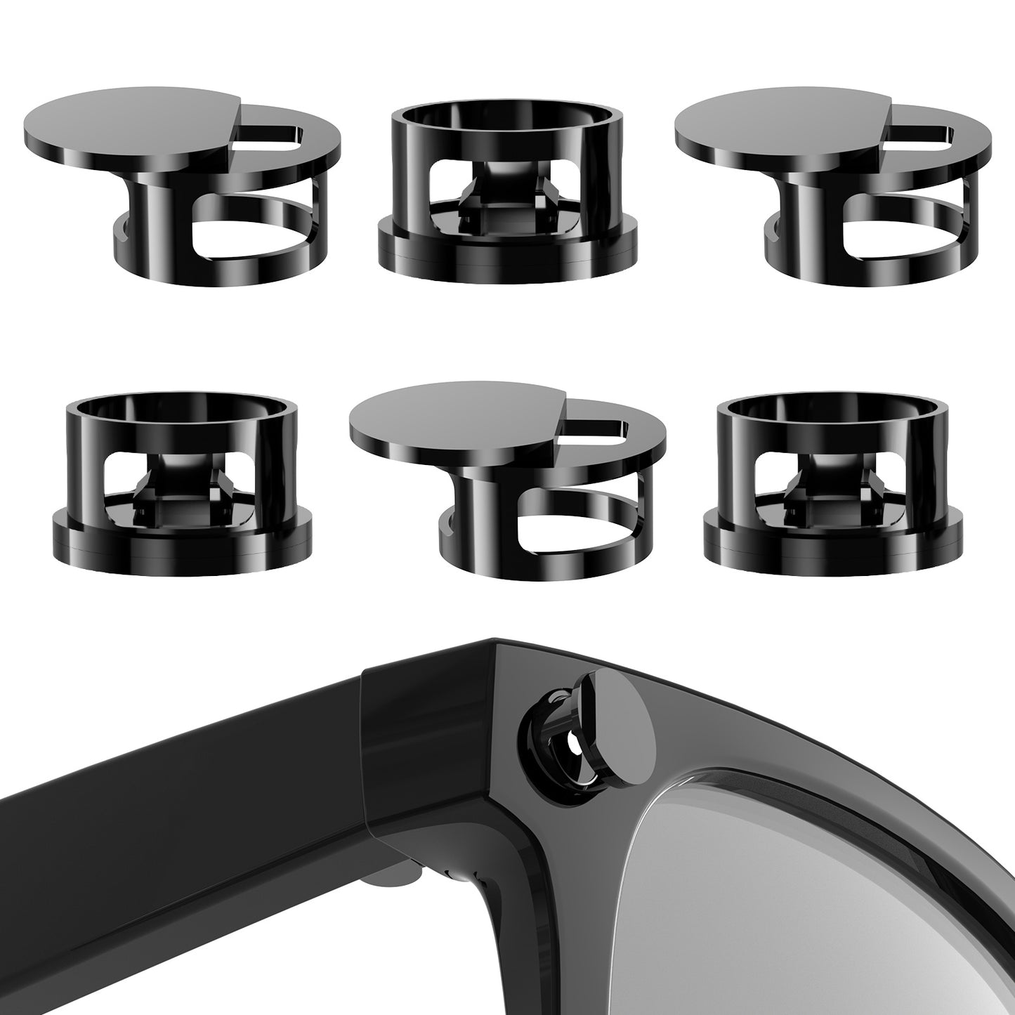 Adjustable LED Light Covers for AI Glasses