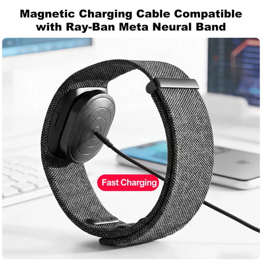 For Meta Display Glasses Magnetic Cable Fast Charge Wire For Neural Band Type C Charger For Ray-Ban Meta Display Accessories