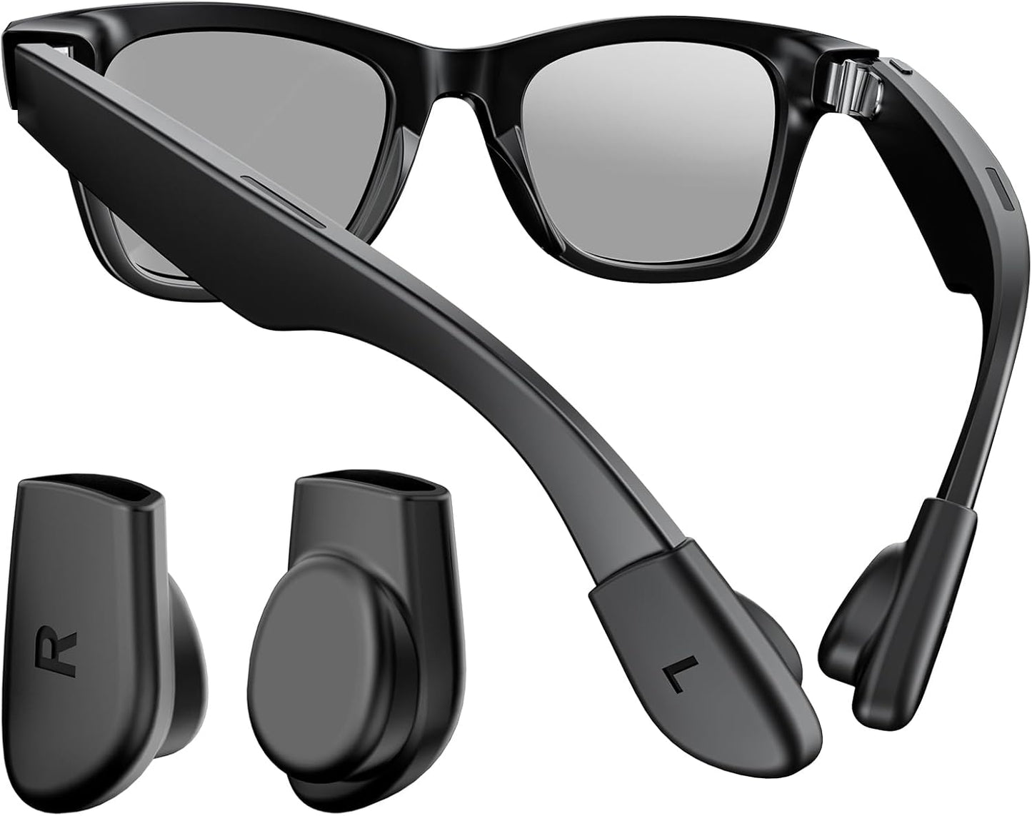 Eyeglass Ear Grip Compatible with Ray Ban Meta(Gen 1 & 2) Wayfarer/Skyler/Headliner/Blazer/Scriber Smart Glasses Accessories,Anti-Slip Silicone Ear Cushion Grippers for Meta Gen 2 Smart Glasses