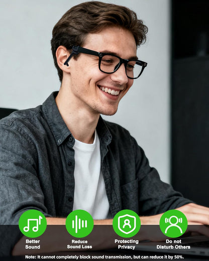 Voice Privacy Ear Tips for RayBan Meta Glasses Gen 1/Gen2 Wayfarer/Skyler/Headliner/Display Oakley HSTN Smart Glasses Increase Volume Sound Booster Accessories