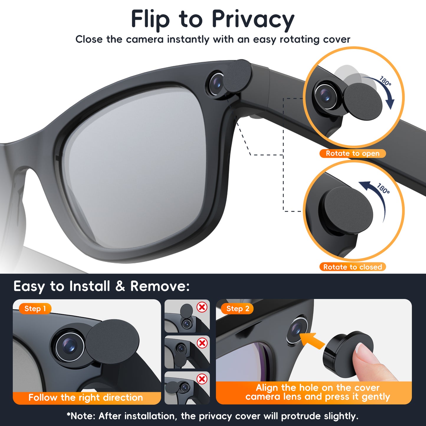 Camera Covers for AI Glasses