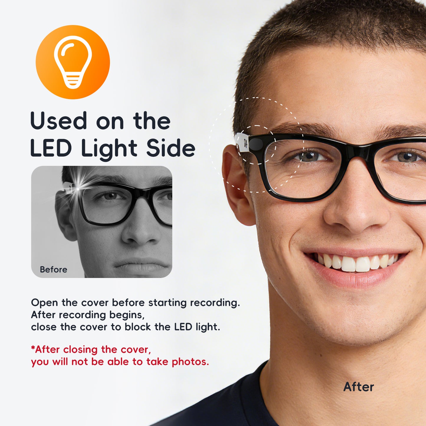 Camera Covers for AI Glasses