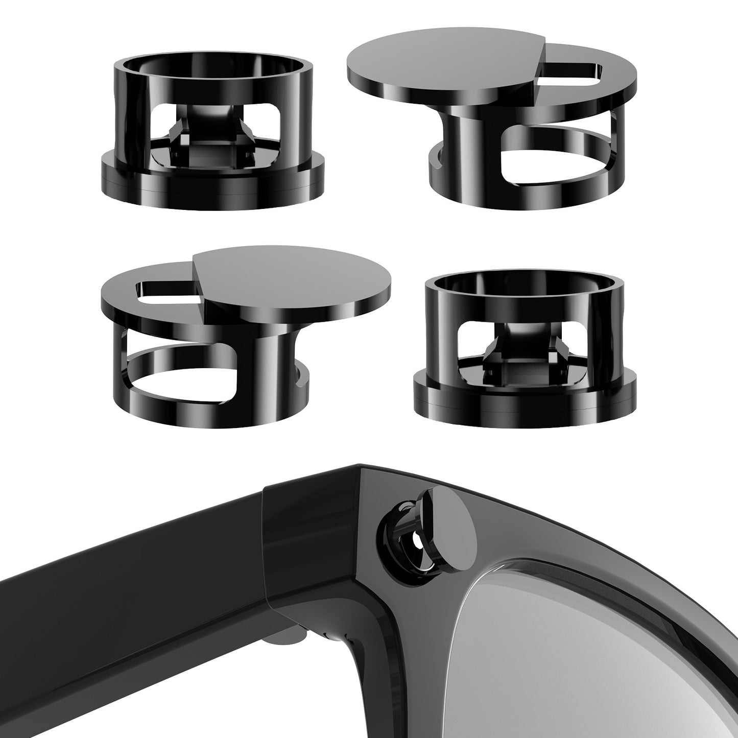 Adjustable LED Light Covers for AI Glasses