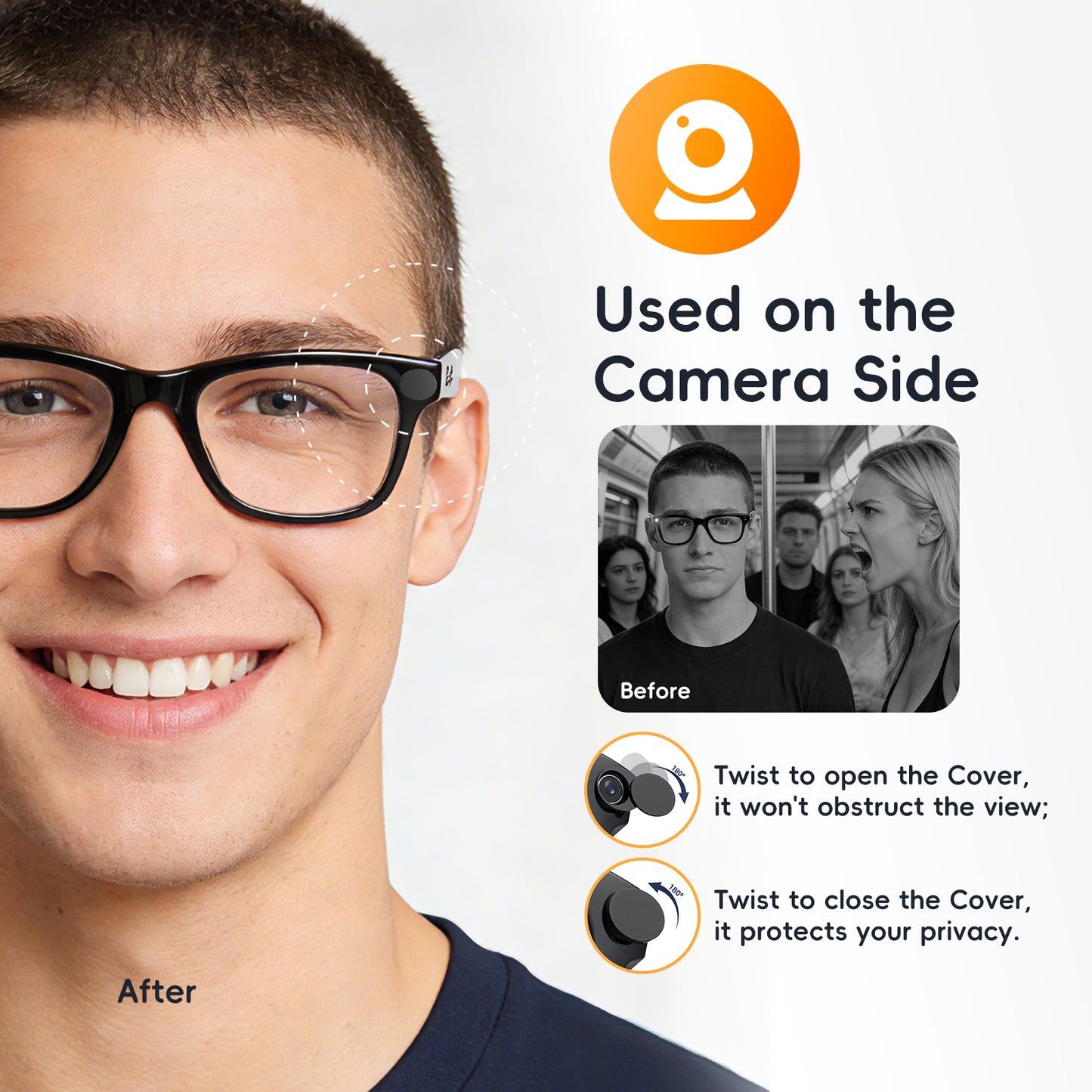 Camera Covers for AI Glasses