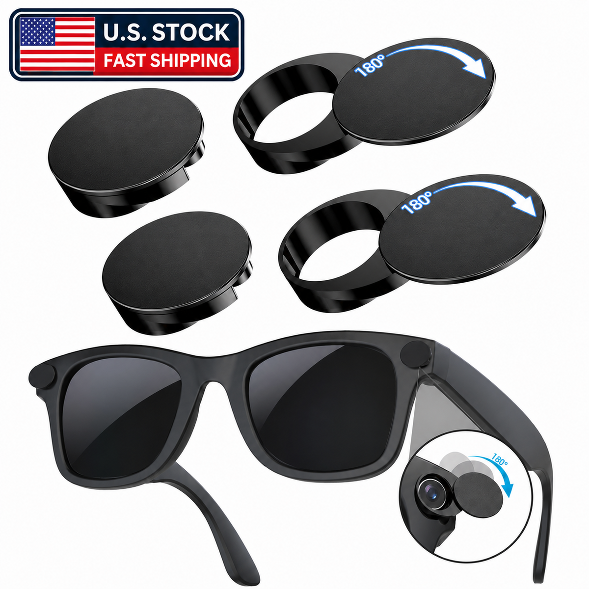 Rotating Camera Privacy Cover for Ray-Ban Meta & Oakley Meta Glasses