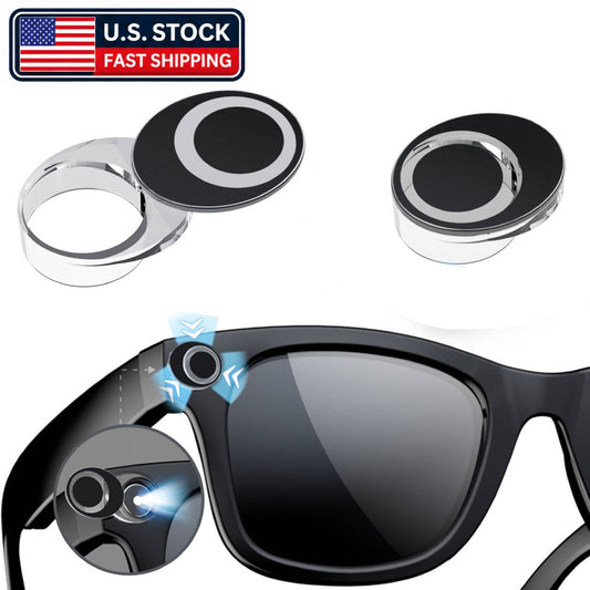 Rotating LED & Camera Privacy Light Cover Blocker for Ray Ban Meta
