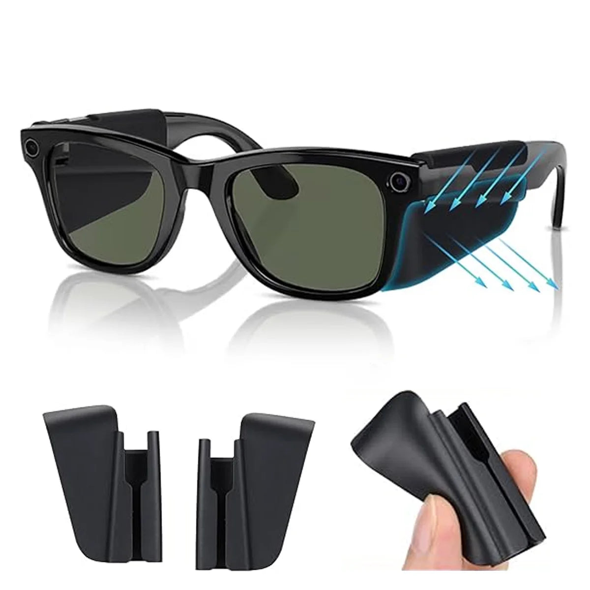For Ray-Ban Meta Wayfarer RW4008/RW4006/4012 Skyler(Gen1/2) Anti-glare Light shield Baffle Glasses Accessorios