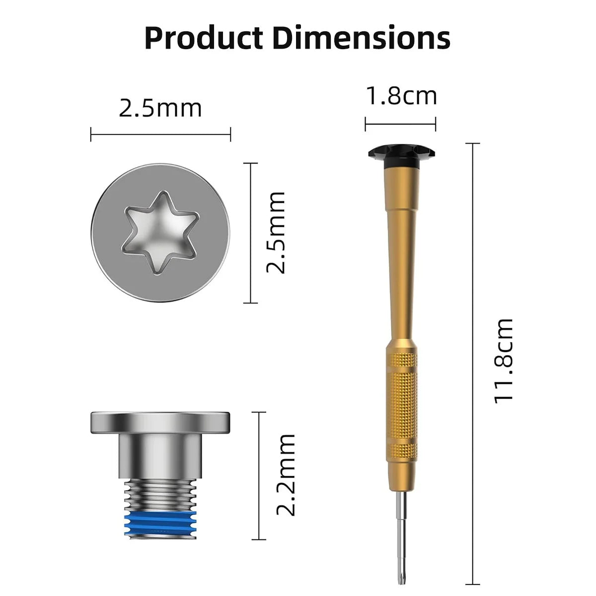 Screwdriver and Screw Set for Ray-Ban Meta Wayfarer/Skyler/Headliner Gen 2 & Oakley Meta HSTN Glasses Accessories