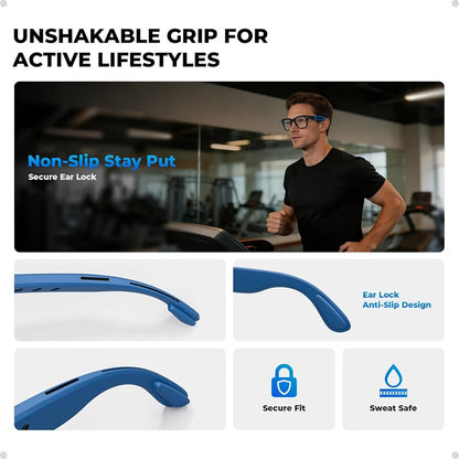 Anti-Slip Silicone Eyeglass Ear Grip Compatible with Ray-Ban Meta Smart Glasses Ear Hooks & Glasses Grips Soft Temple Tips