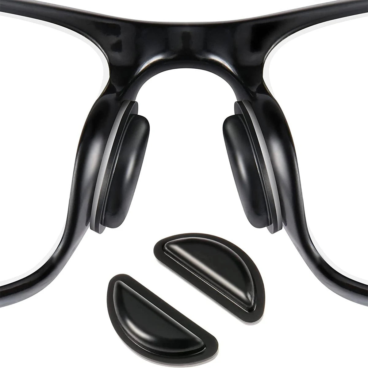 5pairs ANKNDO Nose Pads for Meta Ray-Ban Smart Glasses, Anti Slip Silicone Eyewear Cushions Adhesive Replacement for Sunglasses