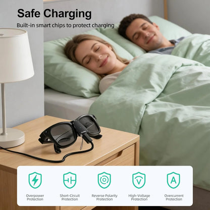 USB C Port Charger Adapter for Ray-Ban Meta Gen1&2 Wayfarer/Skyler/Headliner Portable Charger Connector AI Smart Glasses Accss