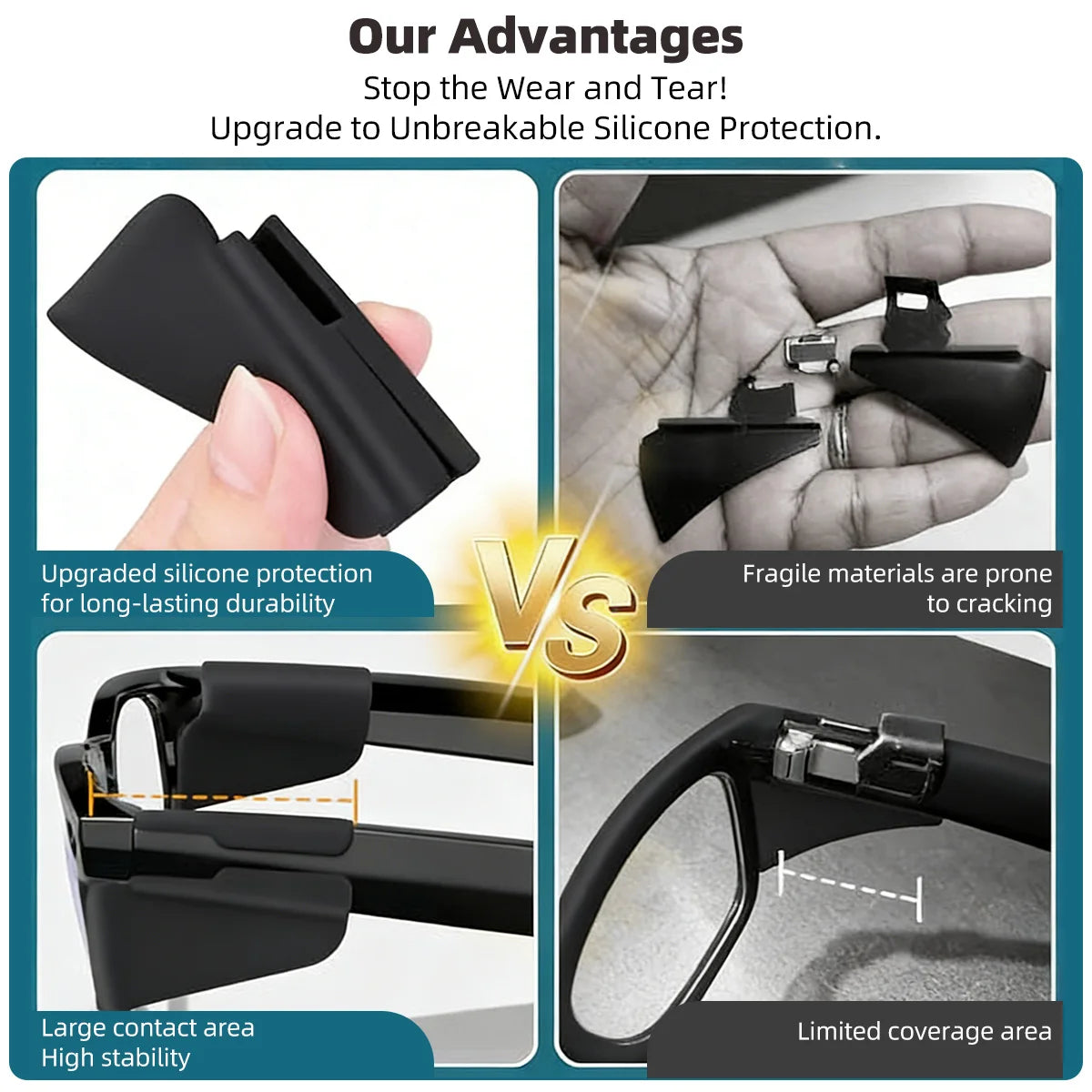 For Ray-Ban Meta Wayfarer RW4008/RW4006/4012 Skyler(Gen1/2) Anti-glare Light shield Baffle Glasses Accessorios